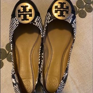 Tory Burch ballet flats snakeskin